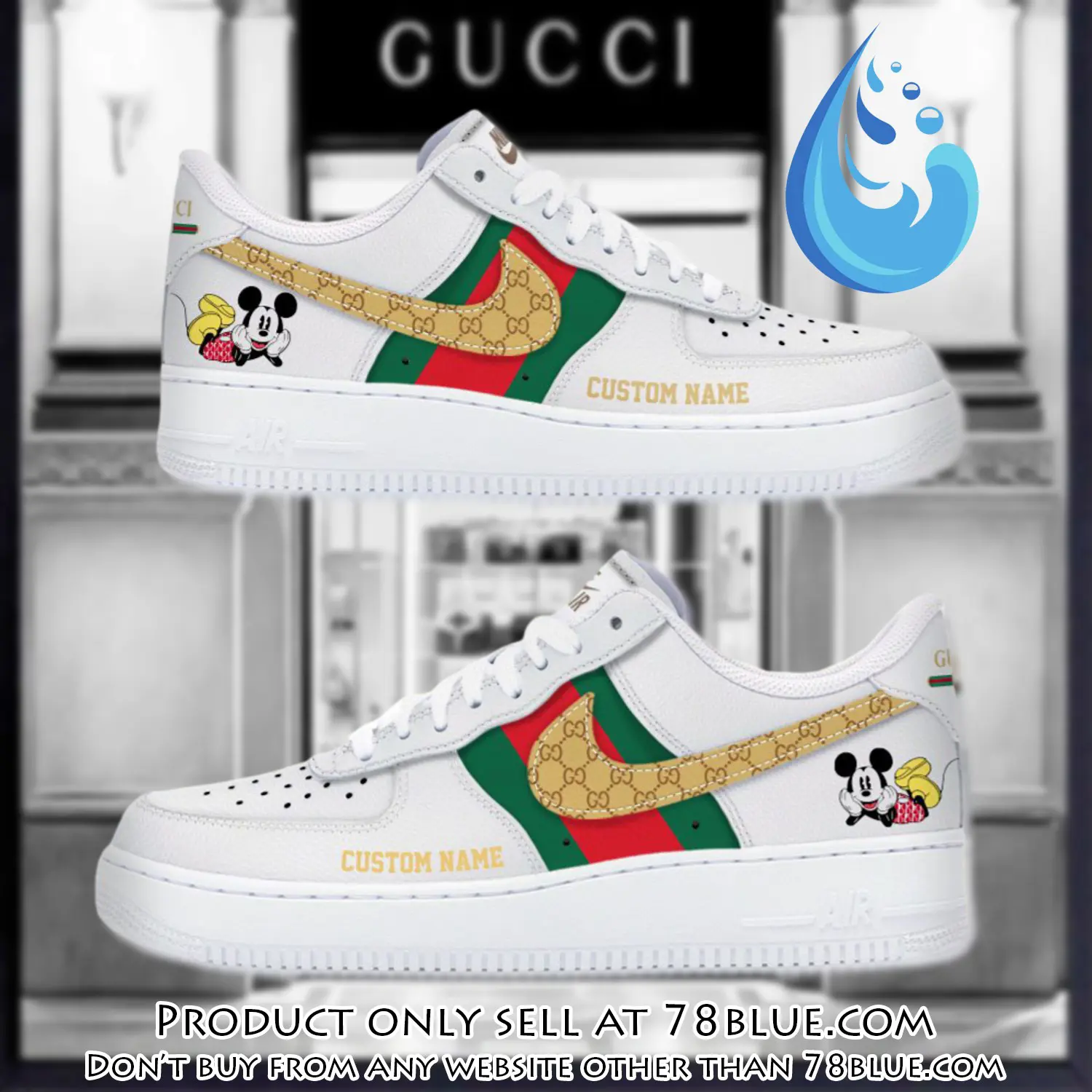 Gucci mickey mouse  luxury air force 1 sneakers limited af1 shoes oaf1022 78b5109009